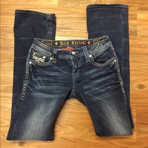 Rock Revival boot cut jeans, size 27.