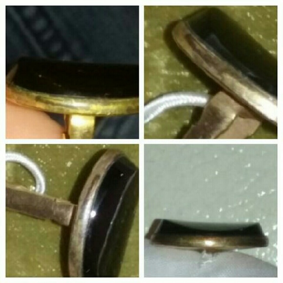 Dolan & Bullock 12 k gold& black onyx cufflinks - Picture 4 of 4