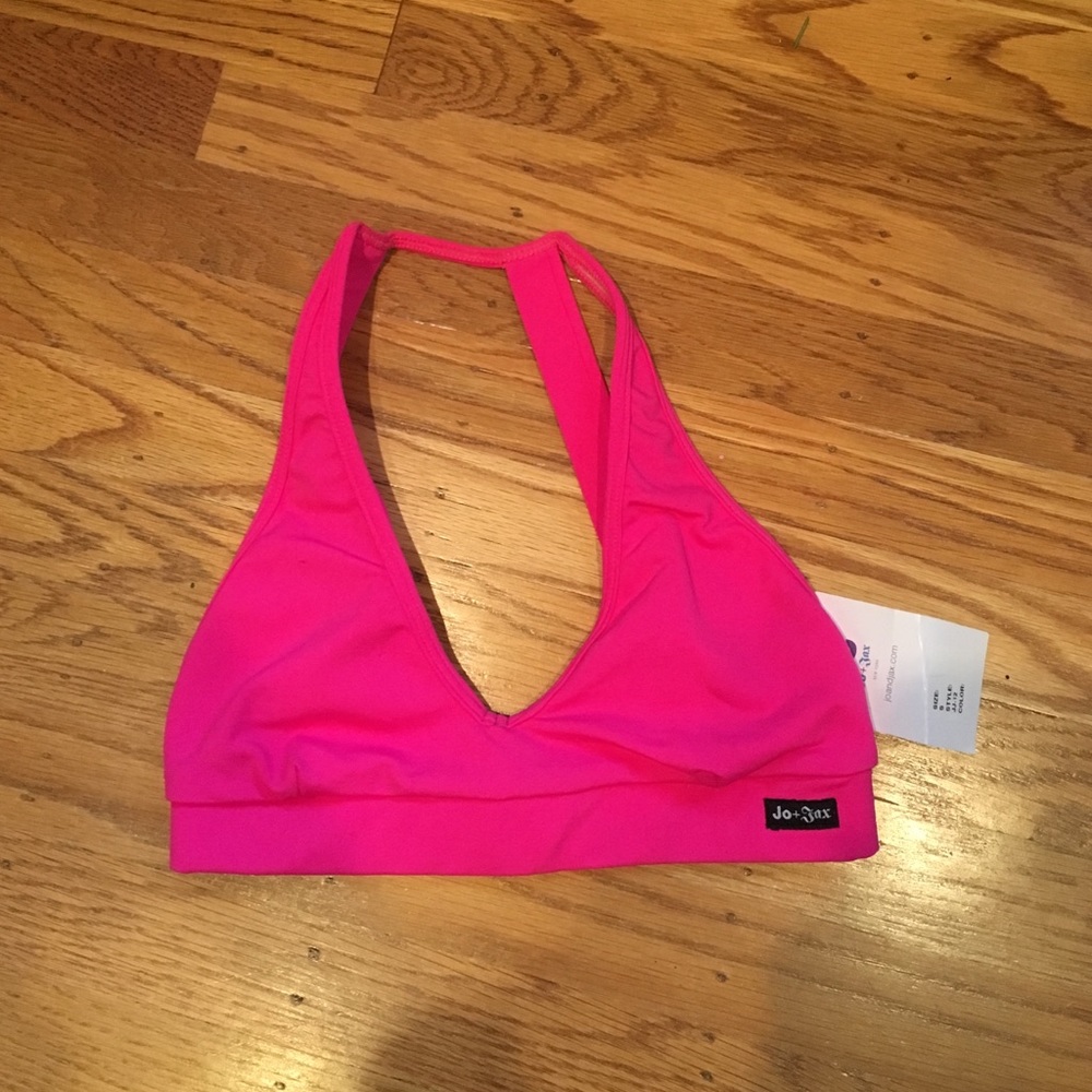 Jo jax pink sports bra