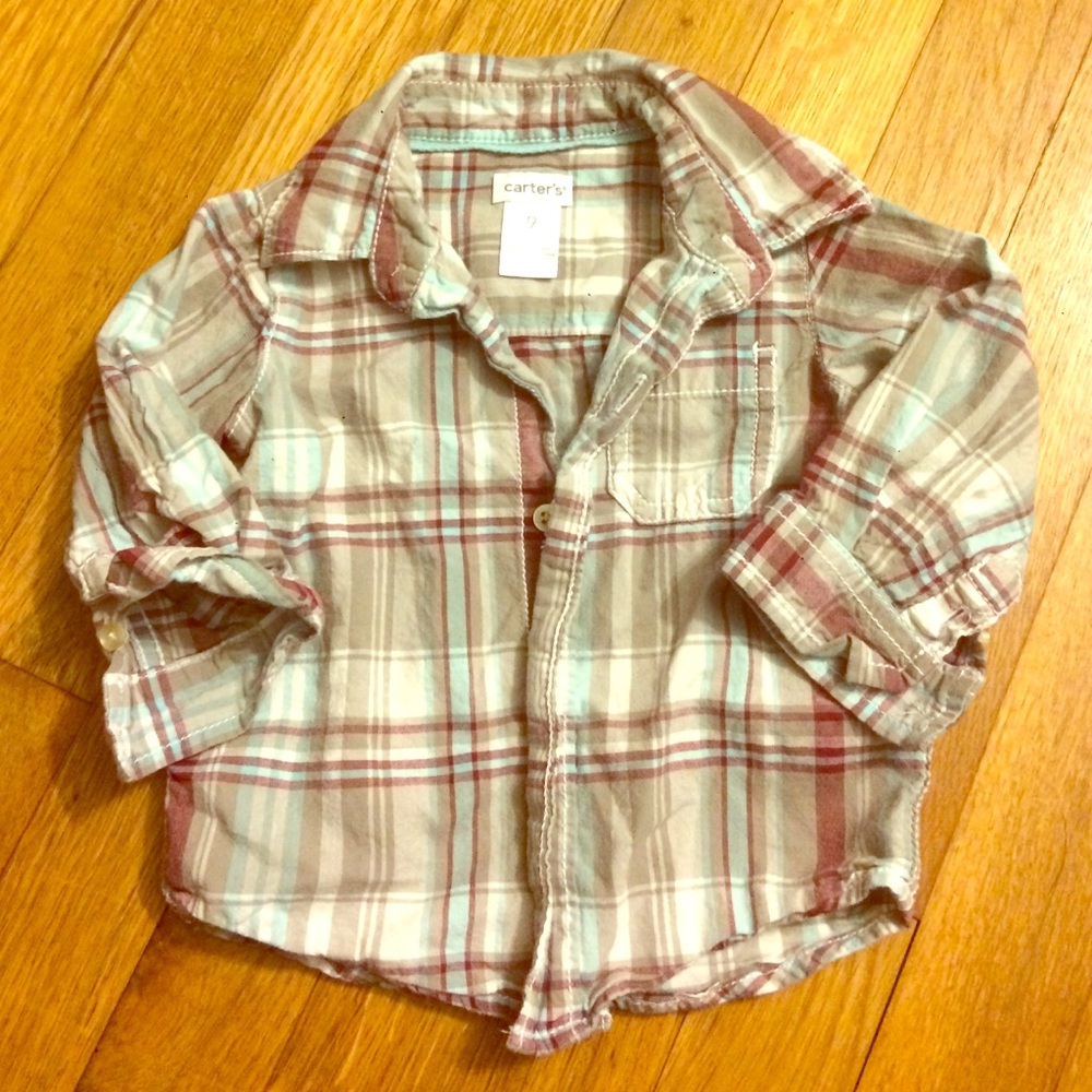 Carter's 9m Plaid Shirt