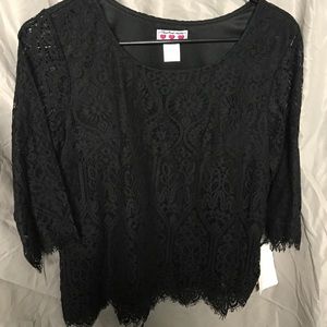 Black lace top