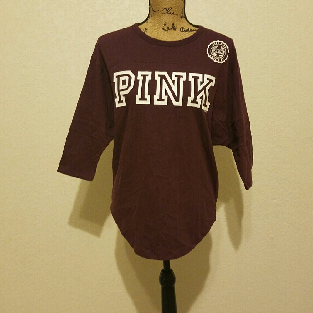 **SOLD** Pink VS baseball tee