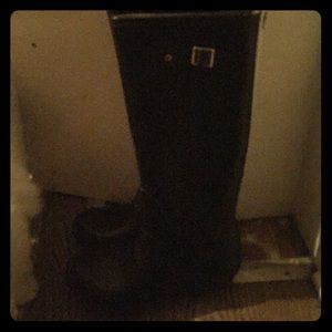 Black rain boots. Never wore except maybe once