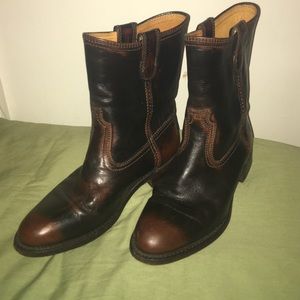 Frye Jet Roper In "Dark Brown Bush Off"