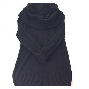 H&M black Medium sweater dress cowl neck