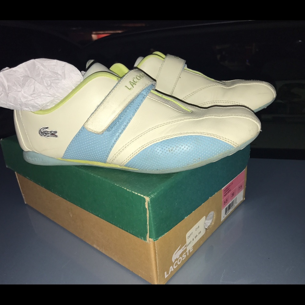 Lacoste Sport - Leather Velcro Sneaker- SIZE 7.5