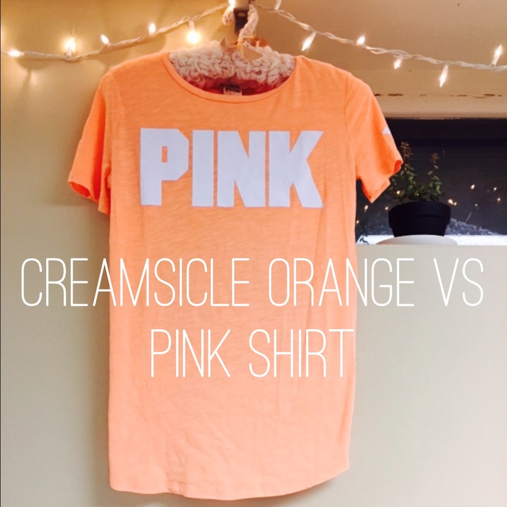 Orange VS PINK Tee shirt🍊PRICES NOT FIRM✨