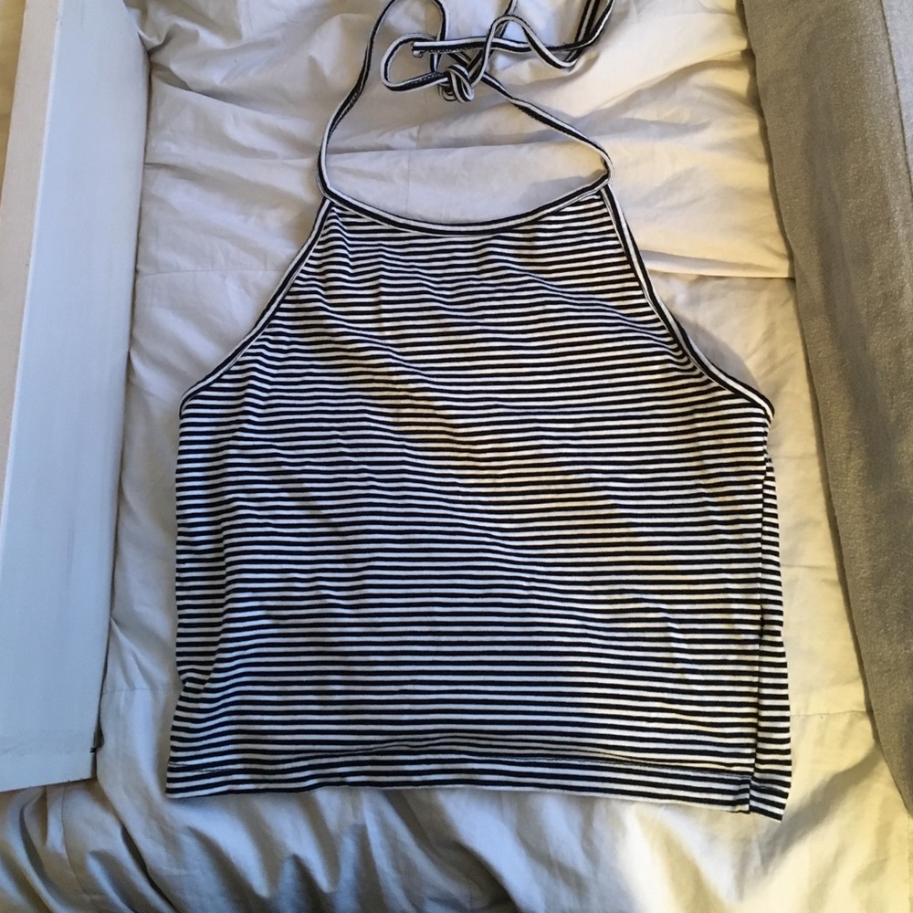 Brandy Melville stripped tie hater top