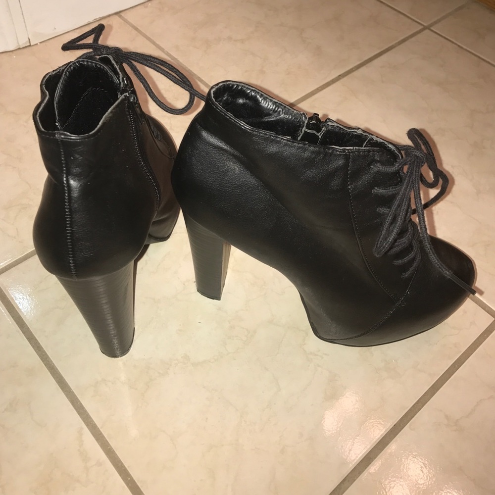 Platform Lace Up Booties