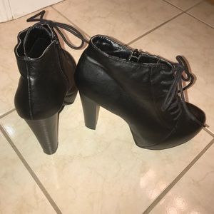 Platform Lace Up Booties