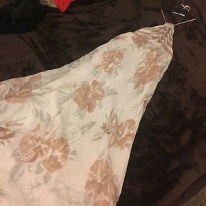 Tommy Bahama strapless tie maxi dress.