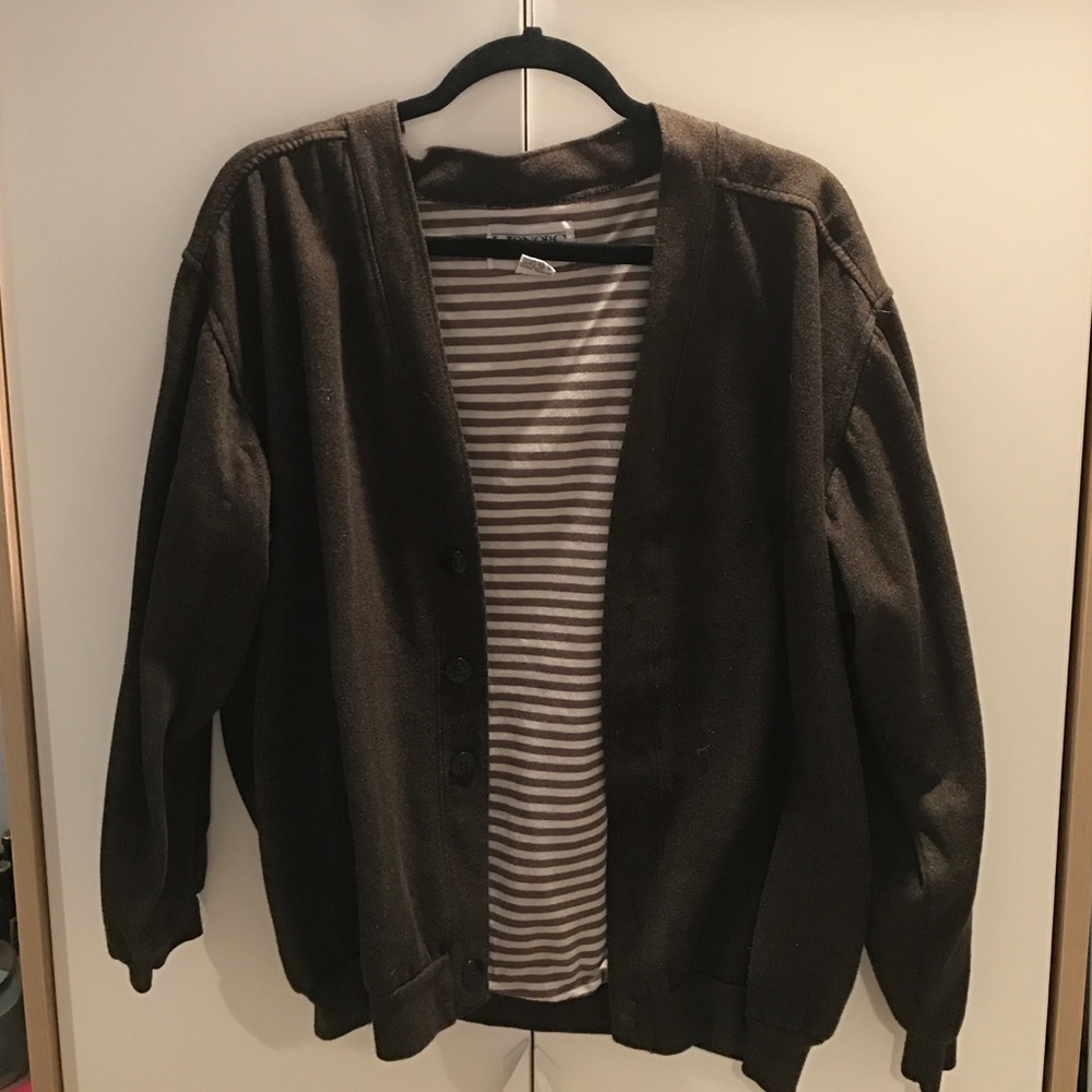 Trendy oversized cardigan