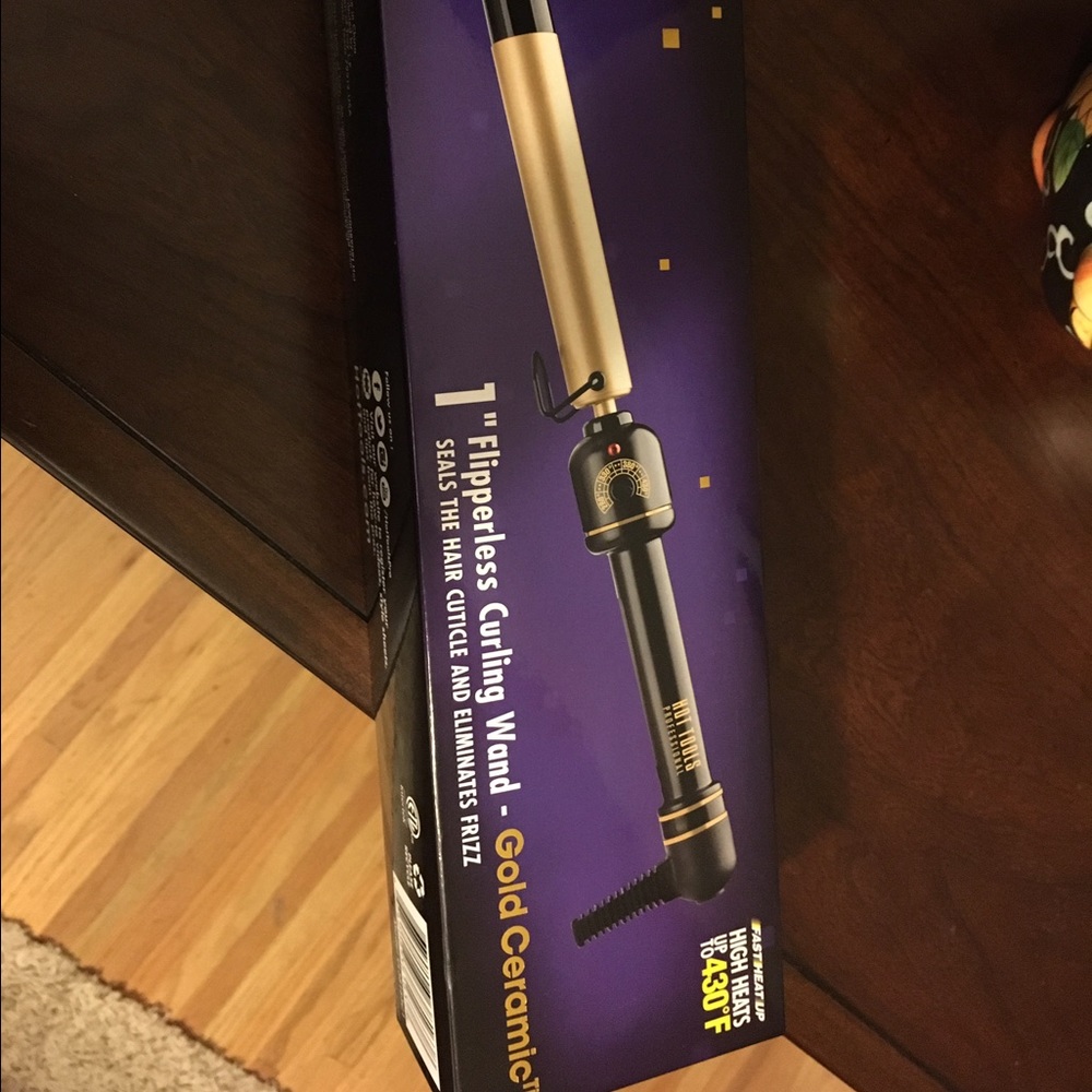 1" Hot Tools Gold Fliperless curling wand