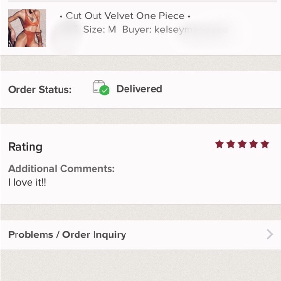 SMALL & MEDIUM LEFT• Cut Out Velvet One Piece • - Picture 7 of 8