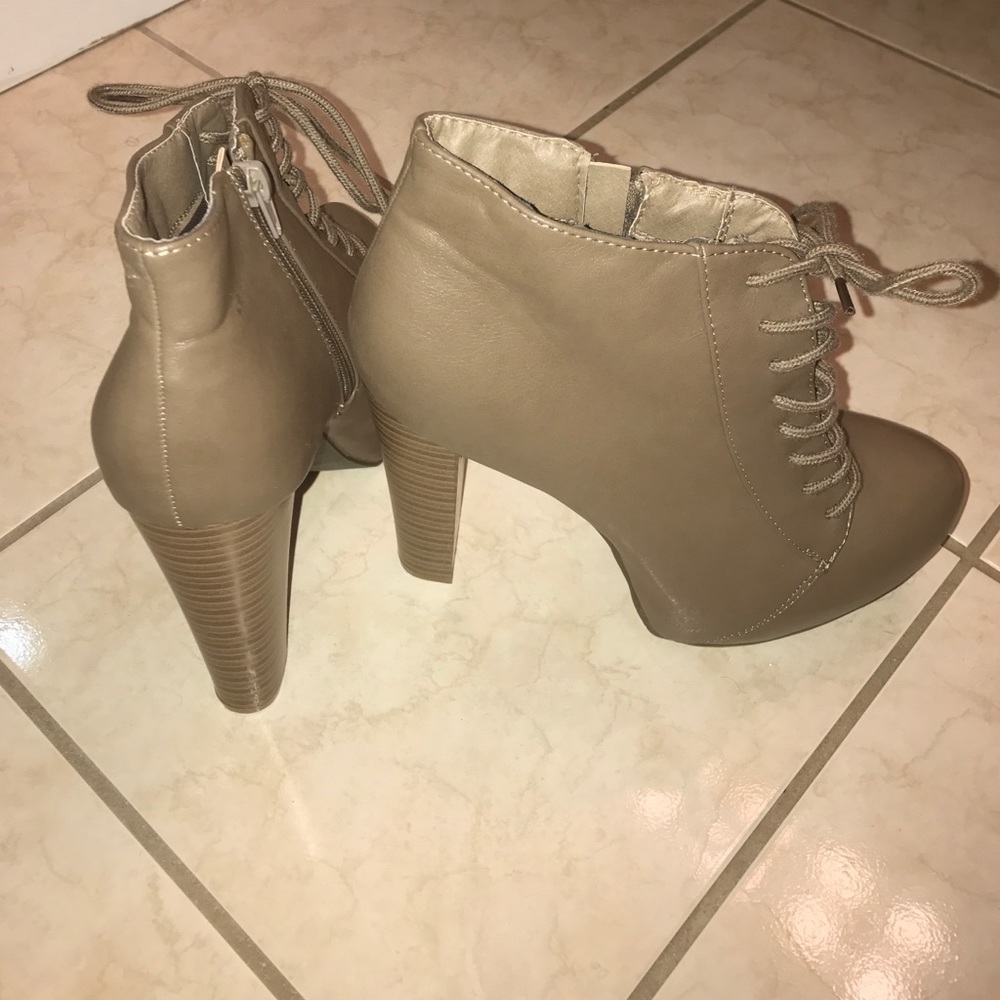 Platform Lace Up Booties