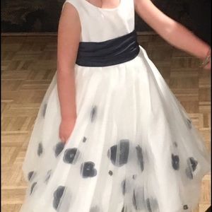 Alfred Angelo Flower Detail Flower Girl Dress