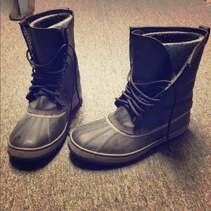 Men's Sorel Black Snow Boots
