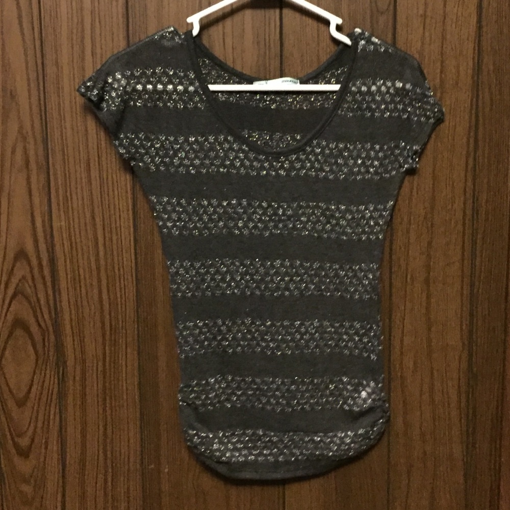 Ruched Gray Shirt