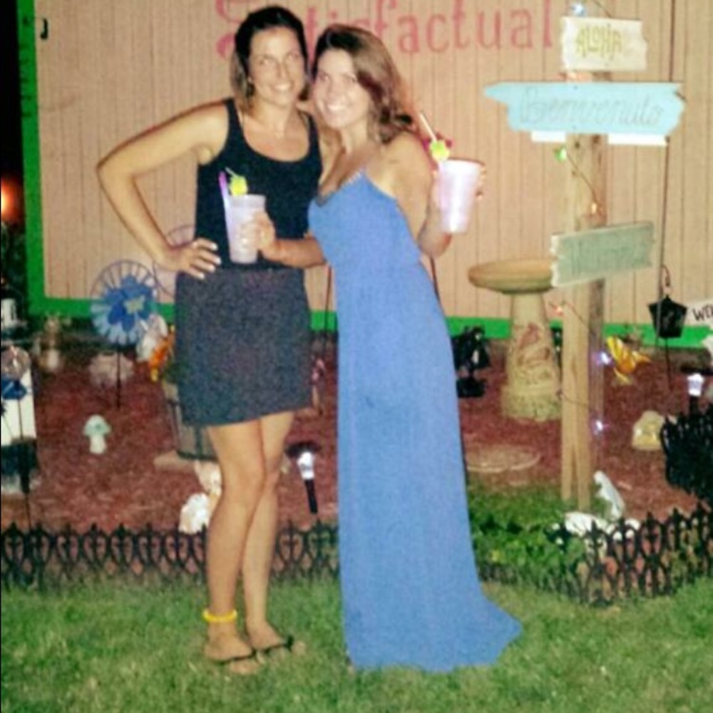 Blue maxi dress