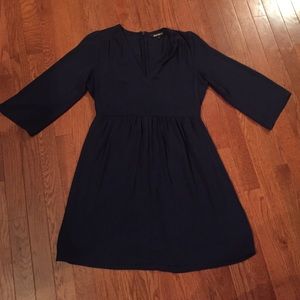 Navy Express 3/4 Sleeve Dress - size 4