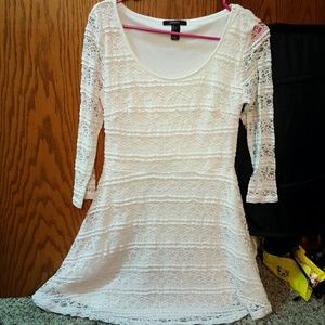 White laced dress