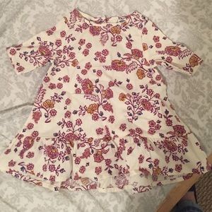 Soft Baby Girl Floral Paisley Tunic Dress