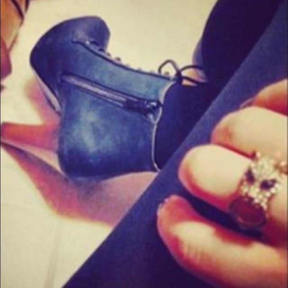 Lace up booties