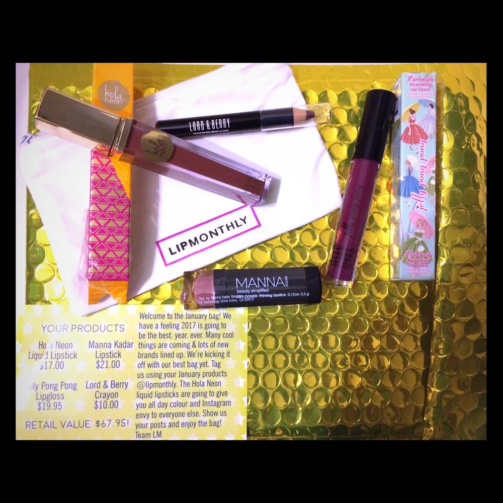 SOLD!!  Brand new  January Lip monthly 💝