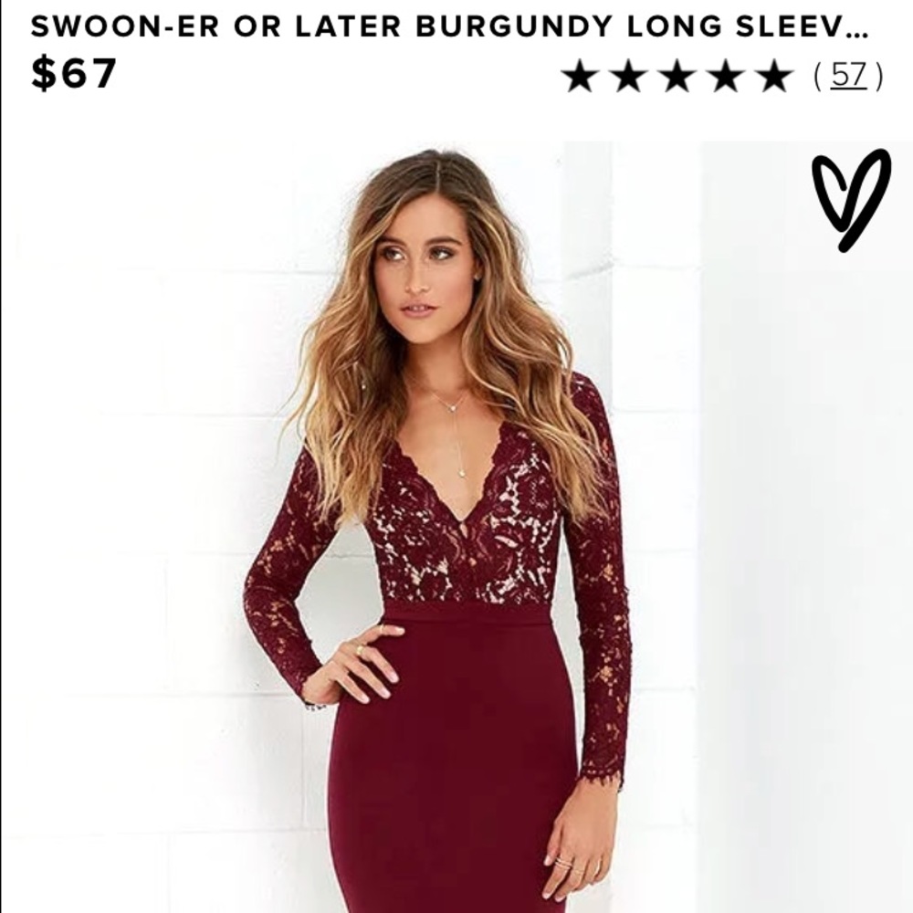 Burgundy Dress: Lulus.com