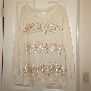 Victoria Secret gold sequin sweater