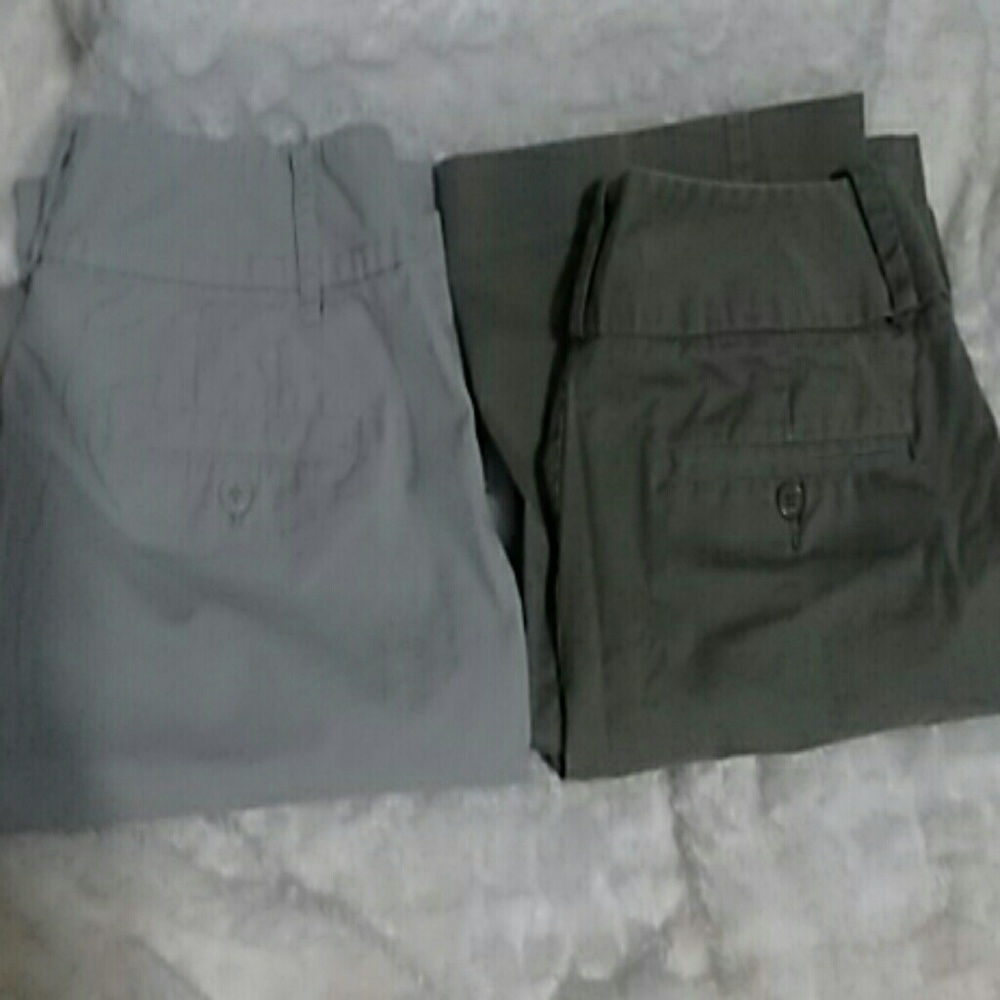Bundle of khaki slacks
