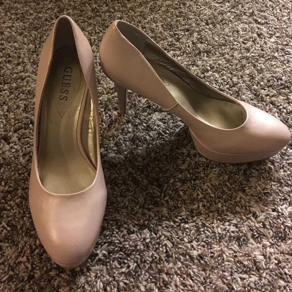 Blush pink/nude Guess heels