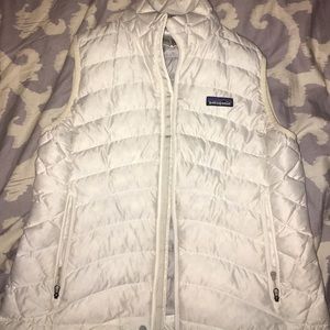 Patagonia White Down Vest