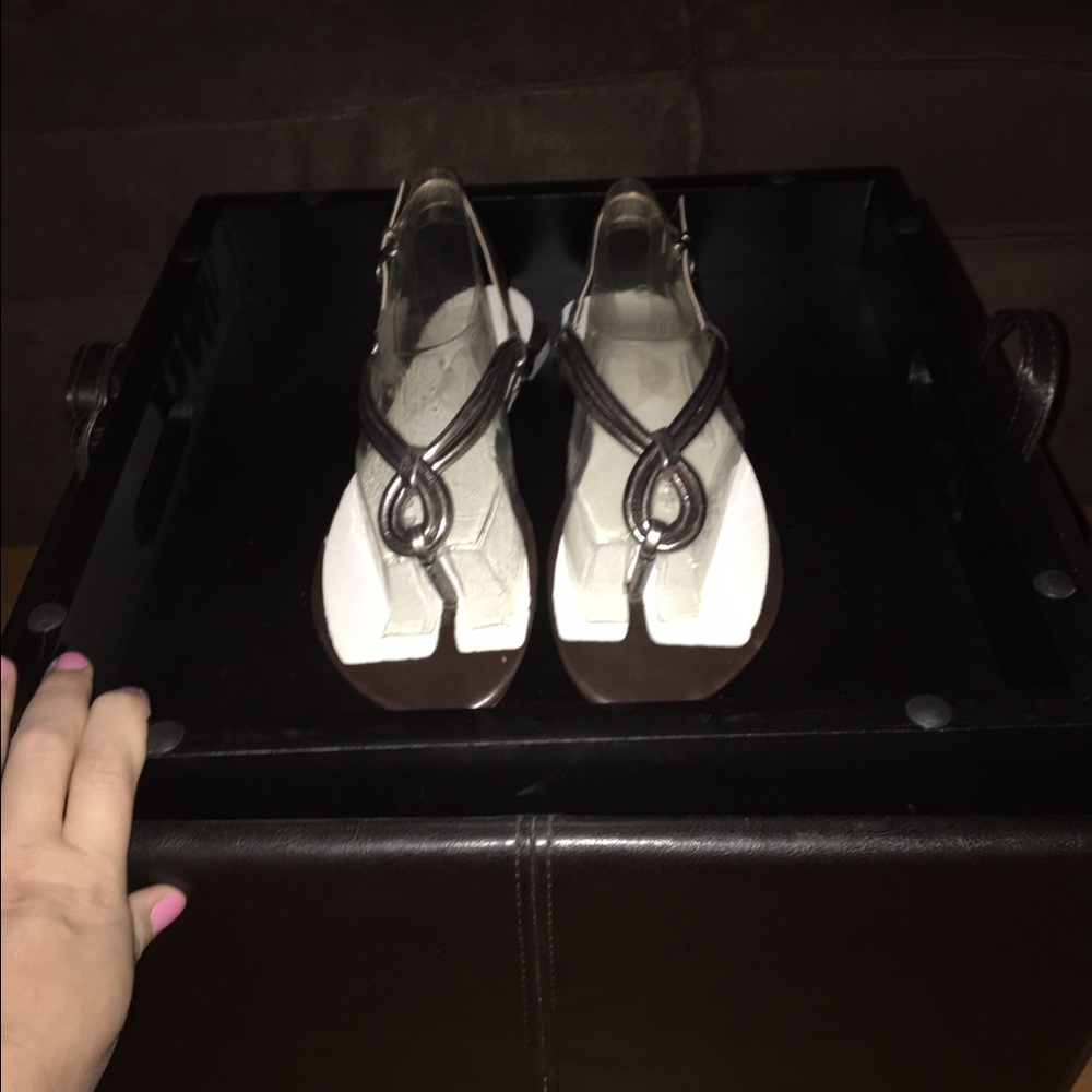 Pewter Aldo sandals new