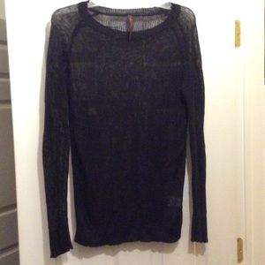 Black sexy, shear sweater