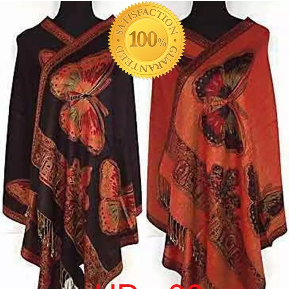 Women's Reversible Two Face Silk Pashmina Scarve
