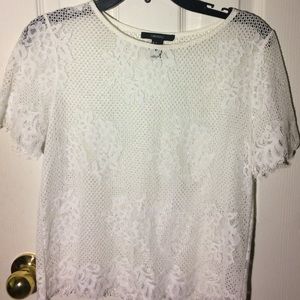 Never worn, sheer, white blouse from Forever 21.