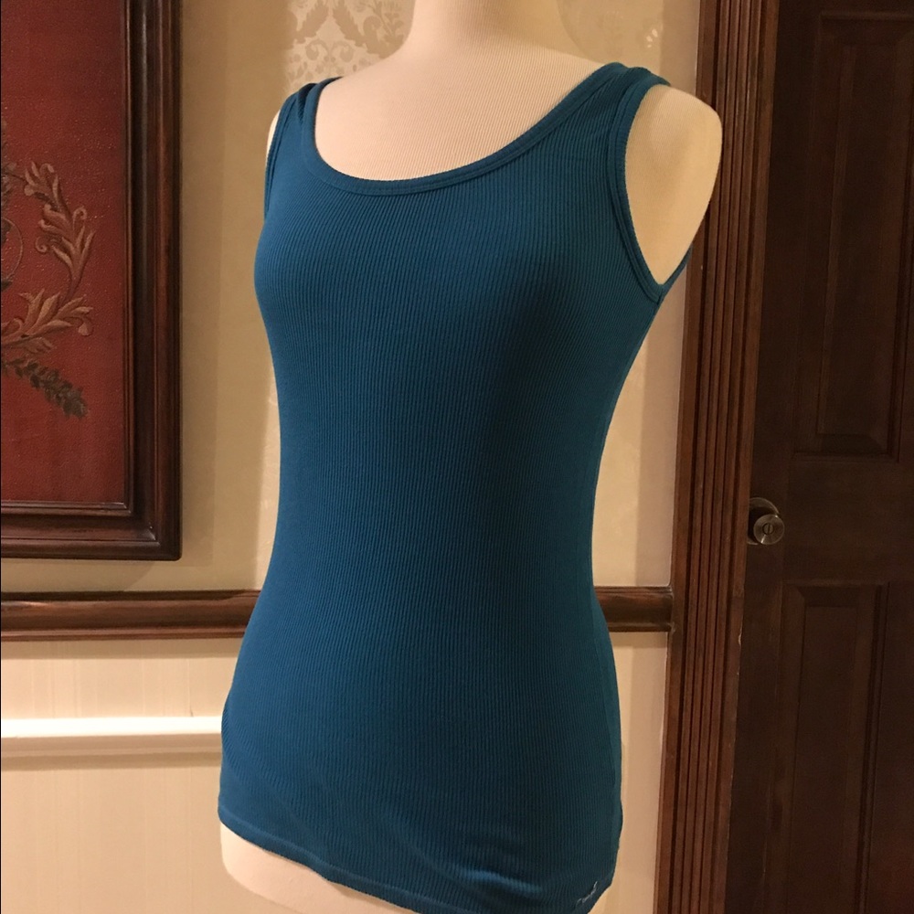 Two Calvin Klein Ribbed Tanks - Picture 2 of 4