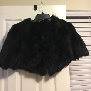 Black Fur Bolero
