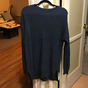 Blue large over sized sweater