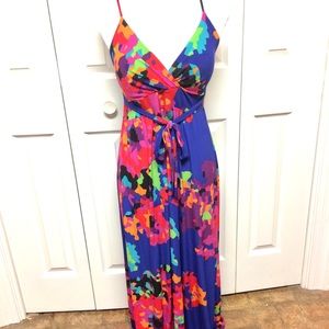 Flowered print maxi dress