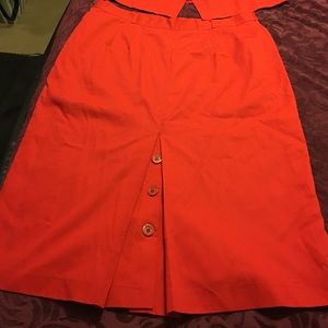 Two piece skirt with vest set