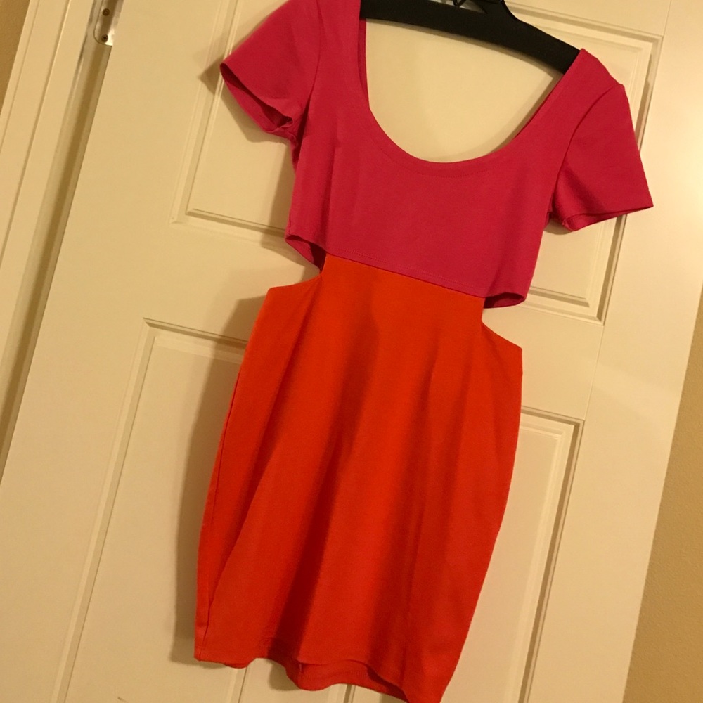 Pink & Orange Lucca Couture Dress