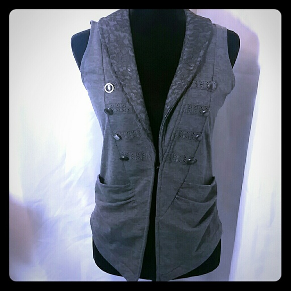 Wet Seal Tops - Gray Vest