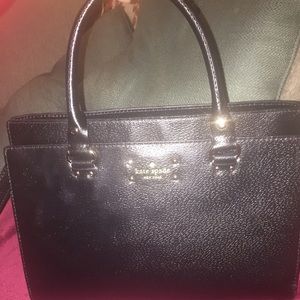 Kate Spade black leather bag