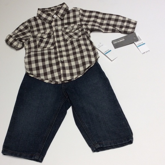 NWT Kenneth Cole  2 pc baby boy outfit 6-9 months - Picture 1 of 3