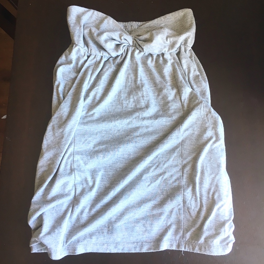Urban Outfitters Strapless Grey Top