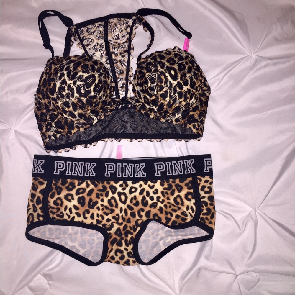 VS PINK bralette & cheekster panty set