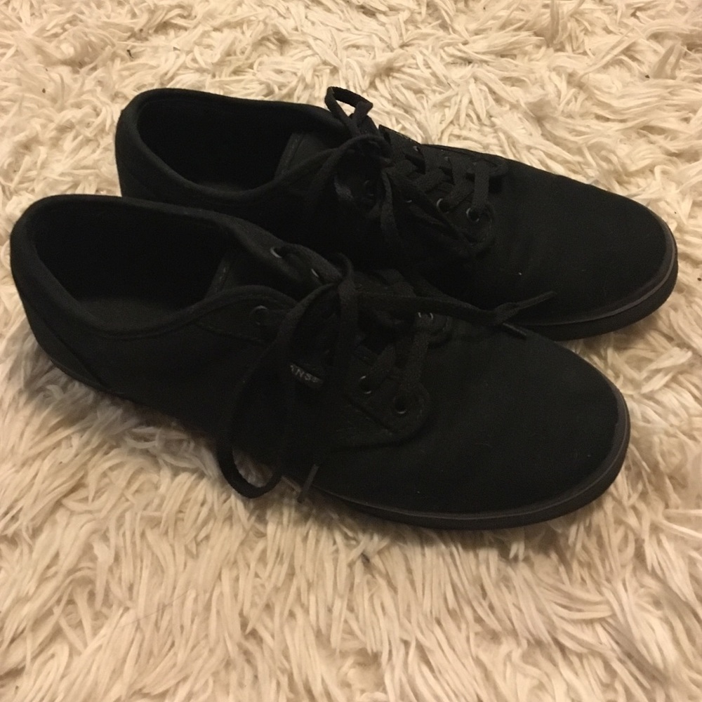 Black thin soled Vans (Authentic)