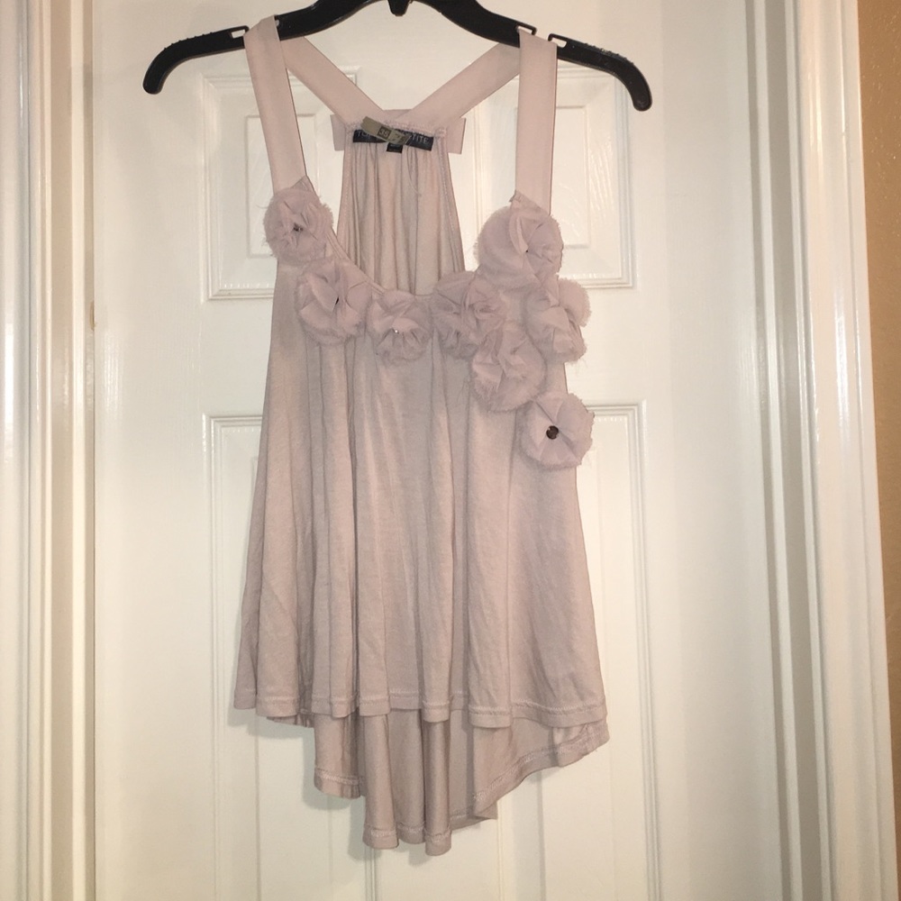 Topshop High-Low Jeweled Tank